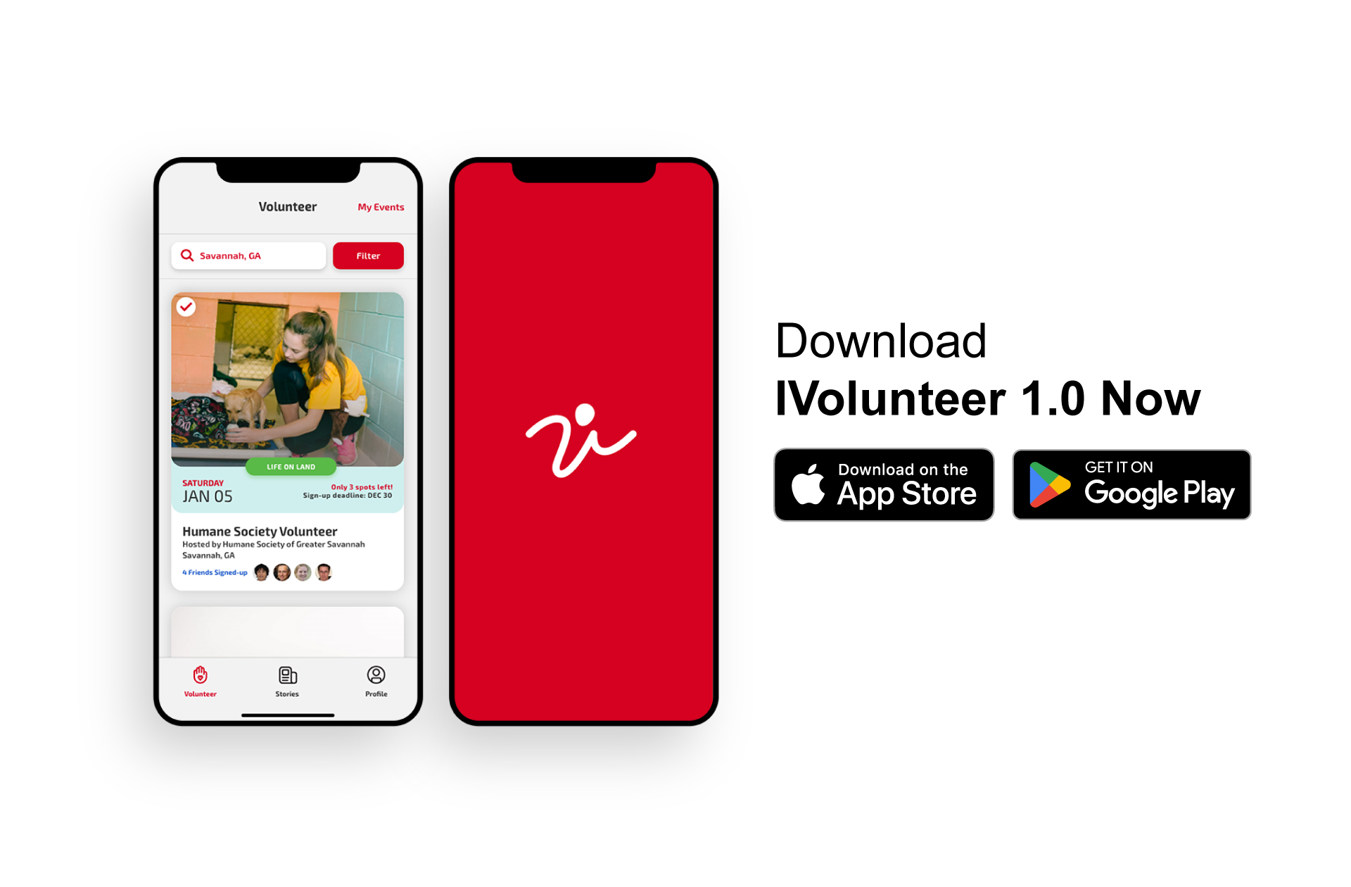 iVolunteer app improvement